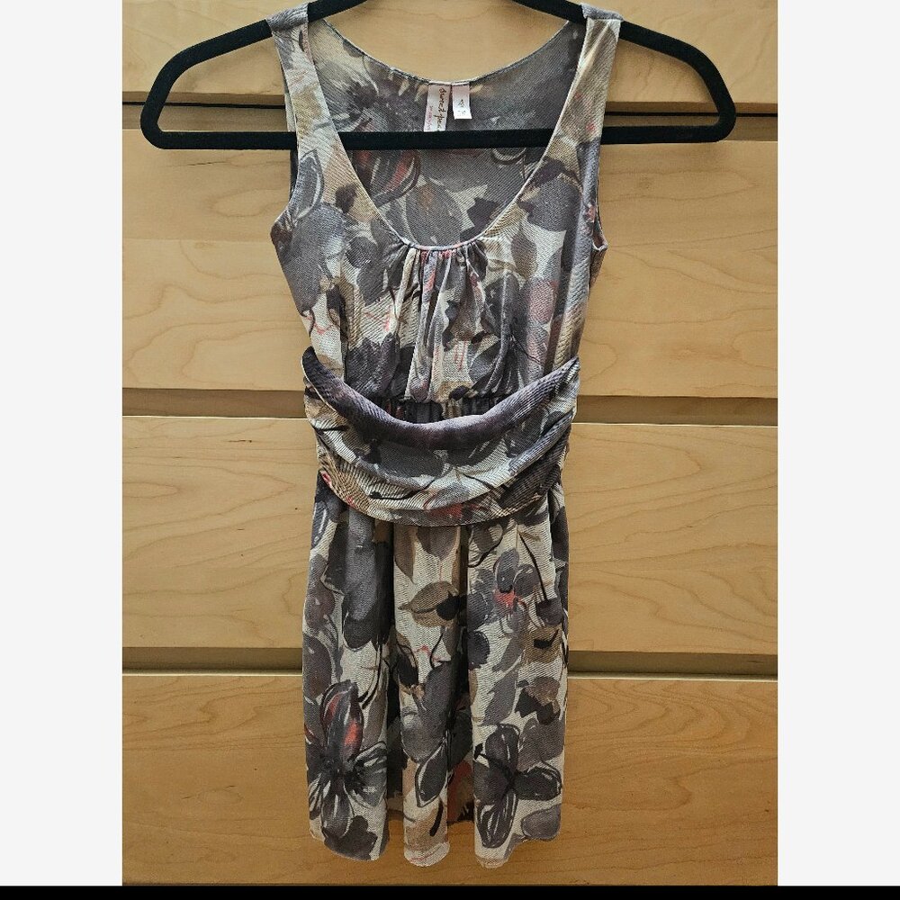Sweet Pea by Stacy Frati Y2K Floral Sleeveless Mesh Babydoll Top
